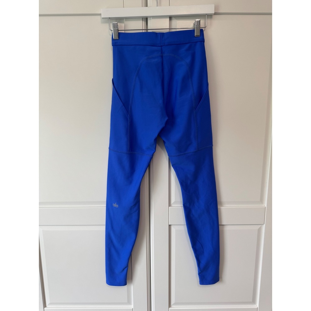 Alo Yoga High Waist AirLift Electric Blue 4 Pocket Cargo Utility Leggings XS - Picture 8 of 9